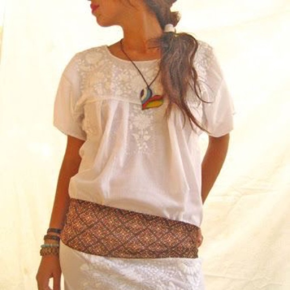 Mexican Dresses Vintage Embroidered Boho Style